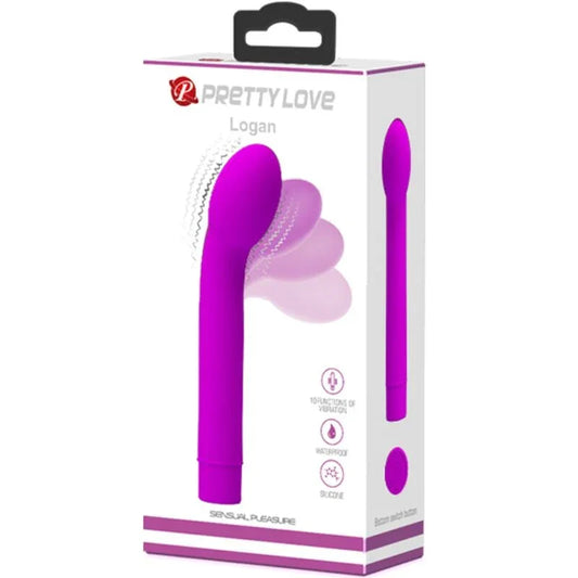 PRETTY LOVE - LOGAN VIBRADOR PUNTO G 10 VIBRACIONES MORADO - Nuvica