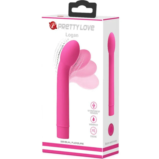 PRETTY LOVE - LOGAN VIBRADOR PUNTO G 10 VIBRACIONES ROSA - Nuvica
