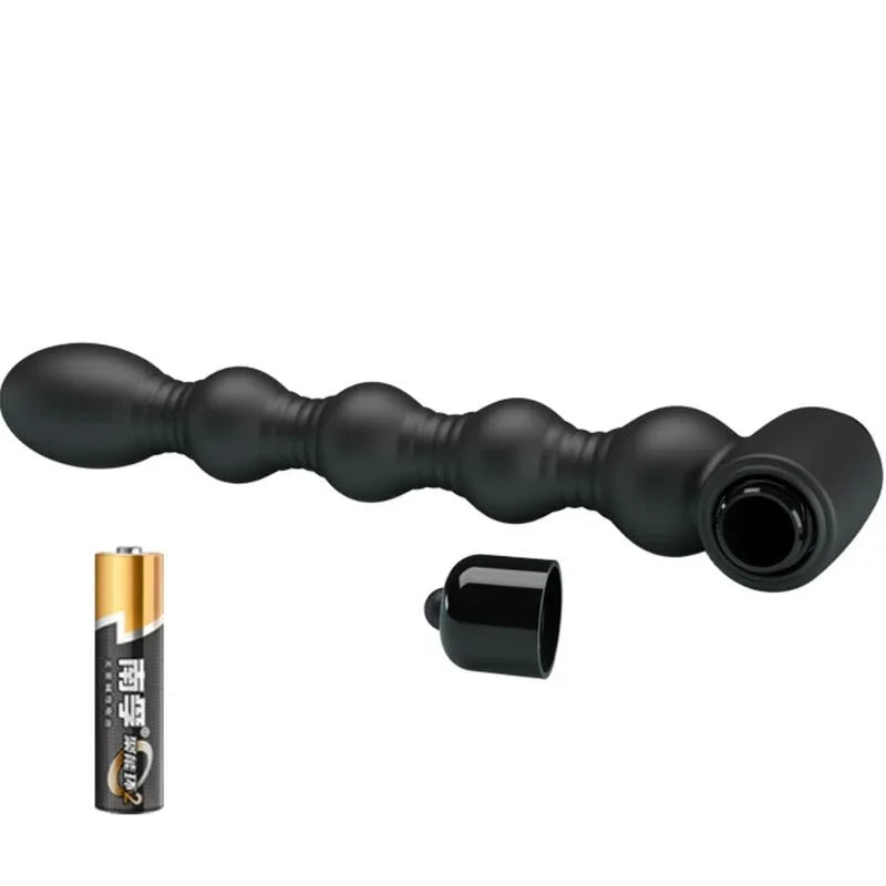PRETTY LOVE - LYNN PLUG ANAL SILICONA 10 VIBRACIONES NEGRO - Nuvica