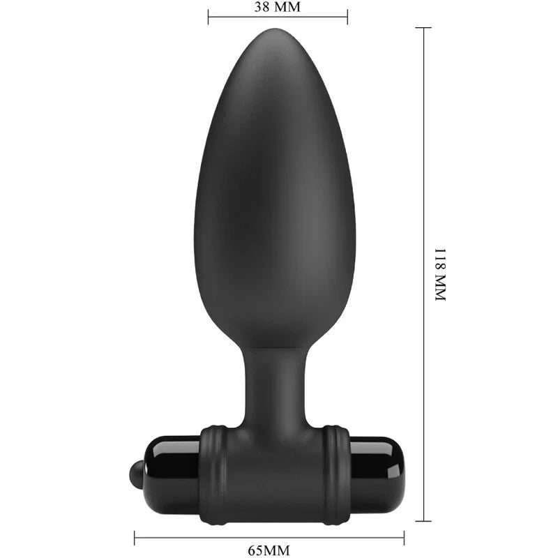 PRETTY LOVE - VIBRA BUTT PLUG 2 PLUG ANAL 10 VIBRACIONES NEGRO - Nuvica
