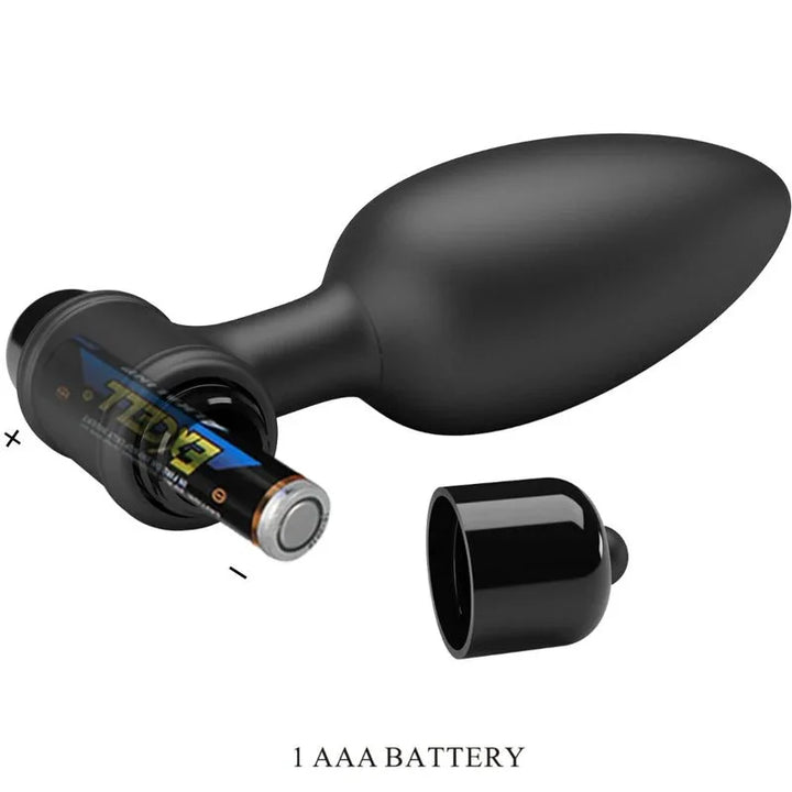PRETTY LOVE - VIBRA BUTT PLUG 2 PLUG ANAL 10 VIBRACIONES NEGRO - Nuvica