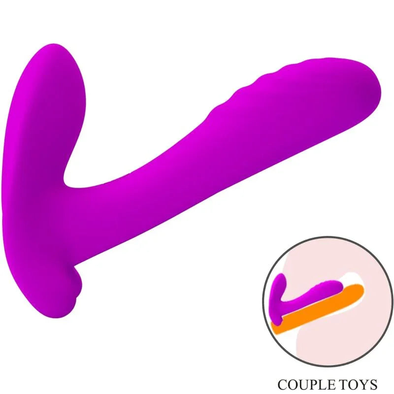 PRETTY LOVE - MASAJEADOR & VIBRADOR 12 VIBRACIONES CONTROL REMOTO MORADO - Nuvica