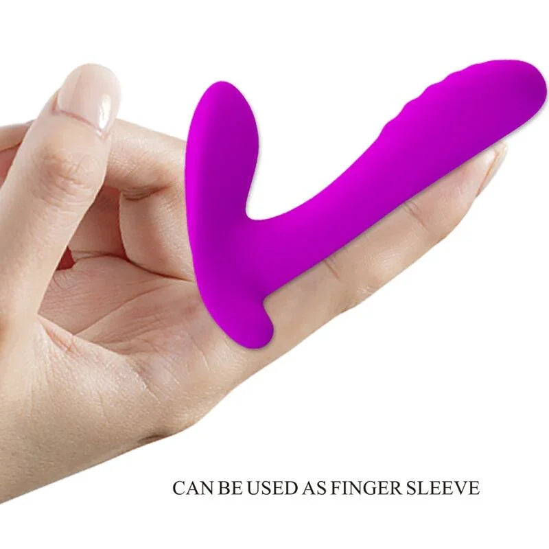 PRETTY LOVE - MASAJEADOR & VIBRADOR 12 VIBRACIONES CONTROL REMOTO MORADO - Nuvica