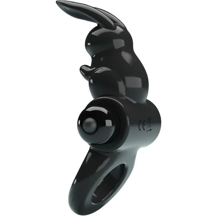 PRETTY LOVE - EXCITING RING ANILLO VIBRADOR RABBIT 10 VIBRACIONES NEGRO - Nuvica