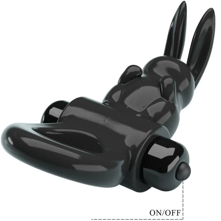 PRETTY LOVE - EXCITING RING ANILLO VIBRADOR RABBIT 10 VIBRACIONES NEGRO - Nuvica