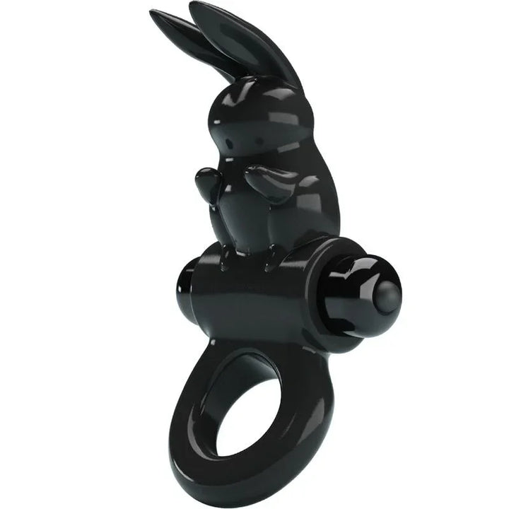 PRETTY LOVE - EXCITING RING ANILLO VIBRADOR RABBIT 10 VIBRACIONES NEGRO - Nuvica