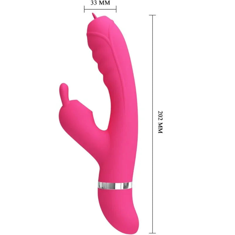 PRETTY LOVE - PHOENIX VIBRADOR RABBIT MULTIFUNCIÓN ROSA - Nuvica