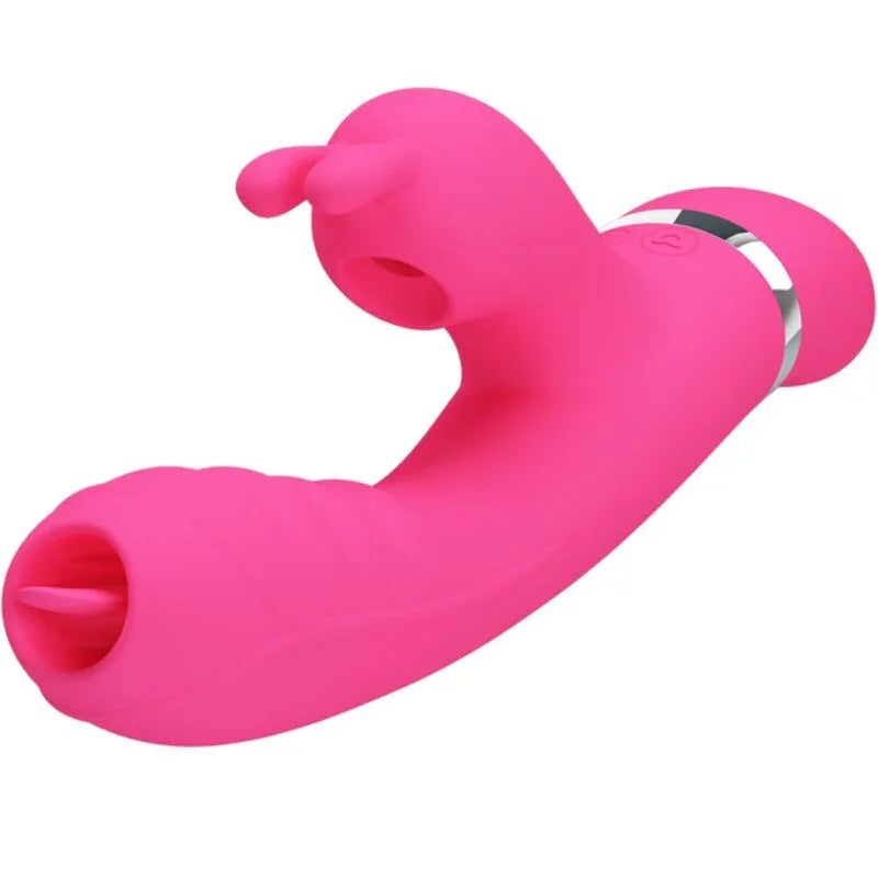 PRETTY LOVE - PHOENIX VIBRADOR RABBIT MULTIFUNCIÓN ROSA - Nuvica