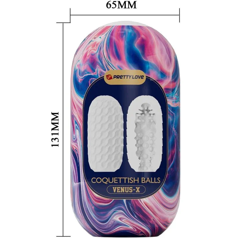 PRETTY LOVE - COQUETTISH BALLS MASTURBADOR MASCULINO SILICONA BLANCO - Nuvica