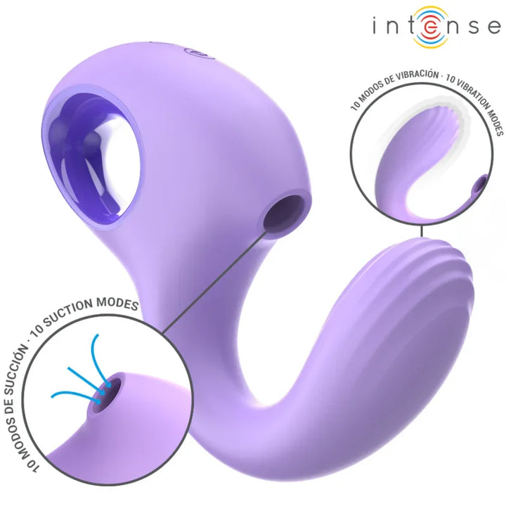 INTENSE - BAXTER VIBRADOR & ESTIMULADOR VIOLETA - Nuvica
