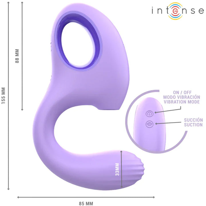 INTENSE - BAXTER VIBRADOR & ESTIMULADOR VIOLETA - Nuvica