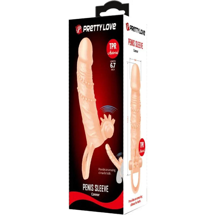 PRETTY LOVE - CONNOR FUNDA PARA PENE + ESTIMULADOR DE CLÍTORIS NATURAL - Nuvica