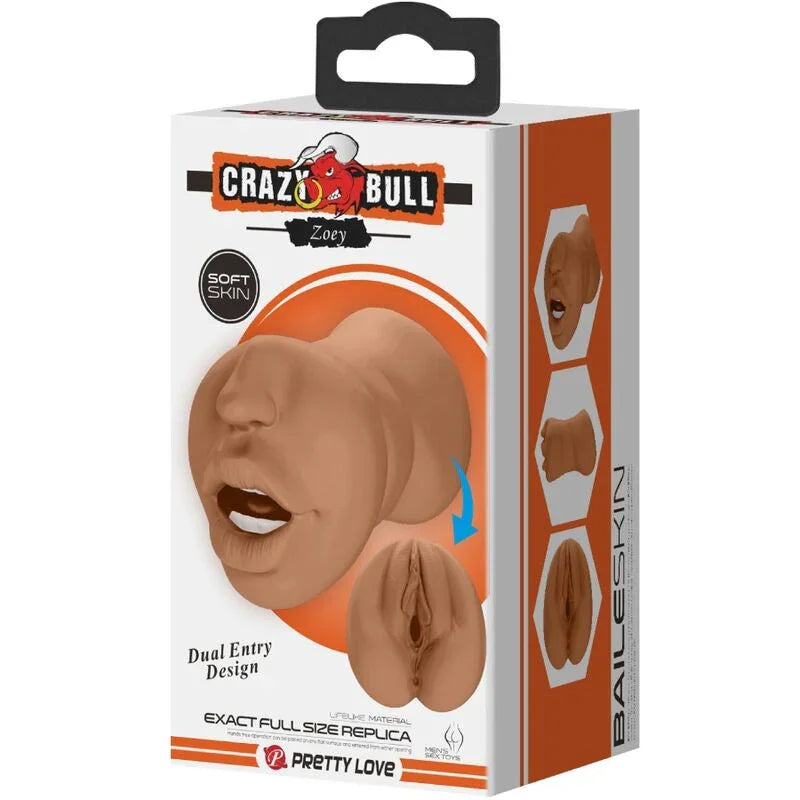CRAZY BULL - ZOEY MASTURBADOR DOBLE BOCA & VAGINA NATURAL - Nuvica