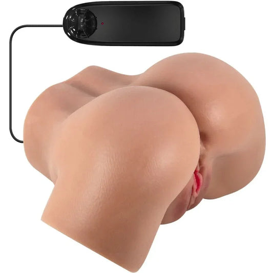 CRAZY BULL - HAILEY TRASERO VIBRADOR CON VAGINA Y ANO REALÍSTICO MULATO CONTROL REMOTO - Nuvica