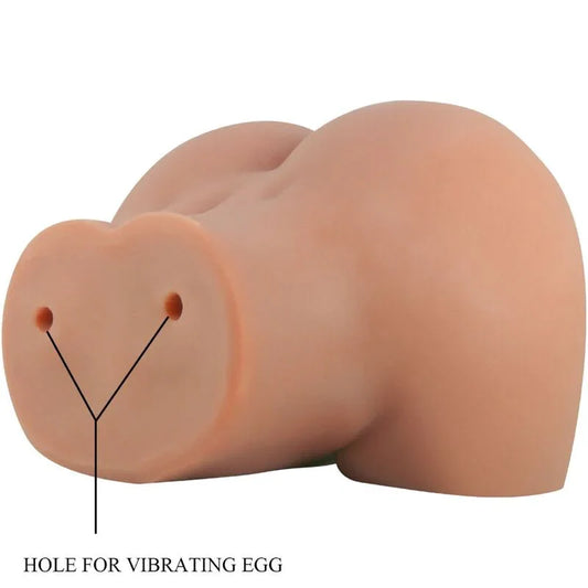 CRAZY BULL - MILA TRASERO VIBRADOR CON VAGINA Y ANO REALÍSTICO NATURAL CONTROL REMOTO - Nuvica