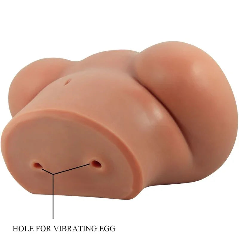 CRAZY BULL - LUNA TRASERO VIBRADOR CON VAGINA Y ANO REALÍSTICO NATURAL CONTROL REMOTO - Nuvica