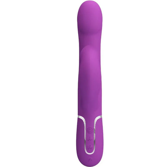 PRETTY LOVE - VIBRADOR & ESTIMULADOR MULTIFUNCIÓN 4 EN 1 MORADO - Nuvica