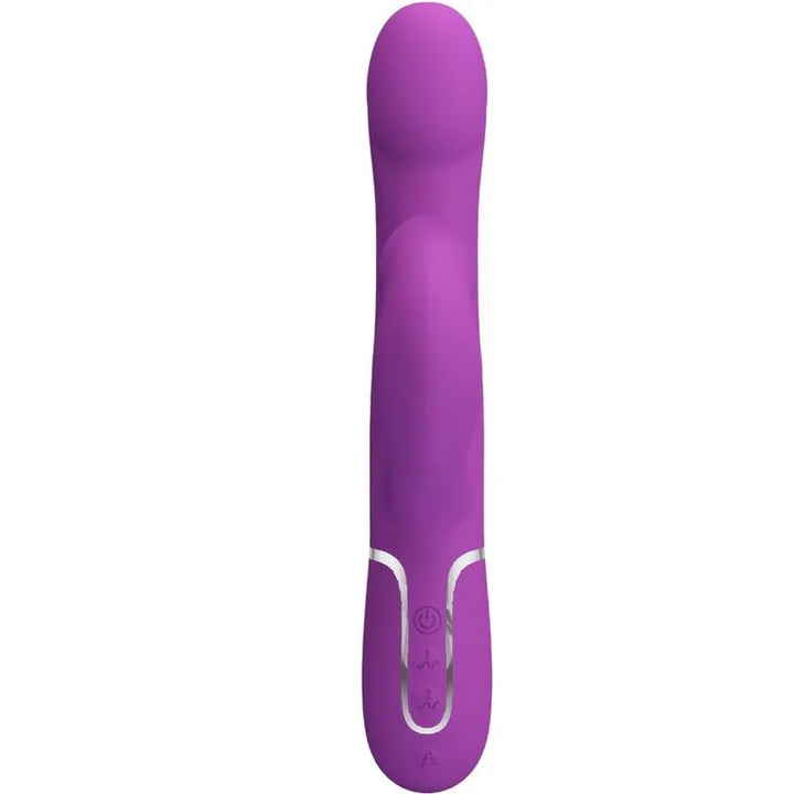 PRETTY LOVE - VIBRADOR & ESTIMULADOR MULTIFUNCIÓN 4 EN 1 MORADO - Nuvica