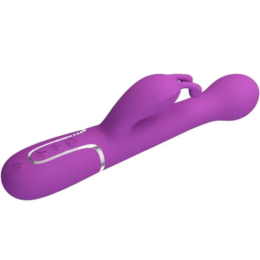 PRETTY LOVE - DEJON VIBRADOR RABBIT MULTIFUNCIÓN 3 EN 1 MORADO - Nuvica