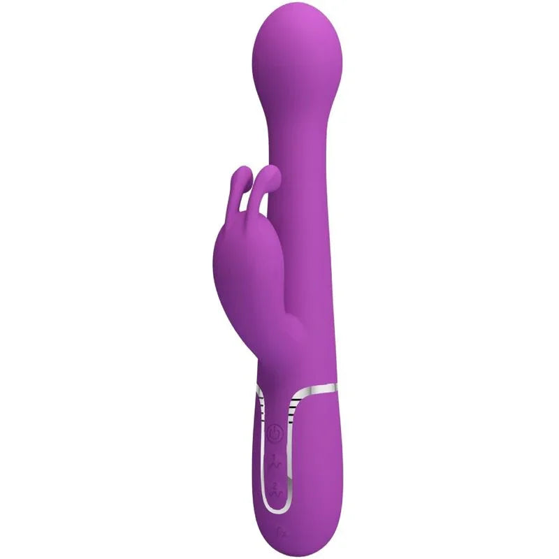 PRETTY LOVE - DEJON VIBRADOR RABBIT MULTIFUNCIÓN 3 EN 1 MORADO - Nuvica