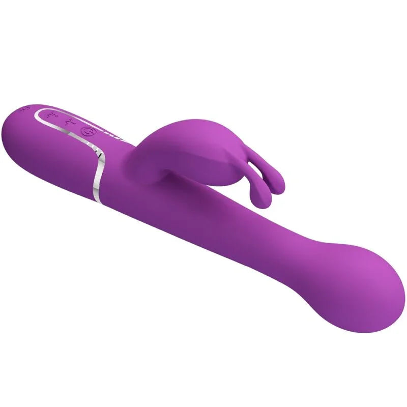 PRETTY LOVE - DEJON VIBRADOR RABBIT MULTIFUNCIÓN 3 EN 1 MORADO - Nuvica