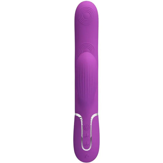 PRETTY LOVE - PERLITA VIBRADOR RABBIT MULTIFUNCIÓN 3 EN 1 MORADO - Nuvica