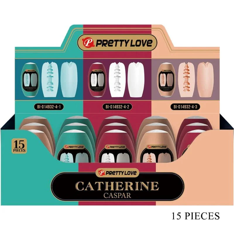 PRETTY LOVE - CASPAR PACK 15 MASTRUBADORES MASCULINOS VARIOS - Nuvica