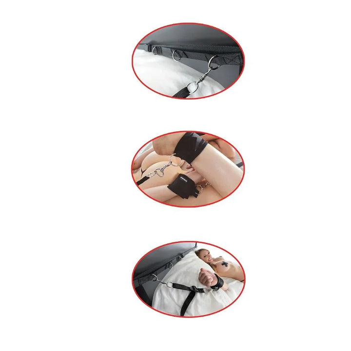 FETISH FANTASY SERIES - KIT ATADURAS PARA LA CAMA 2 - Nuvica