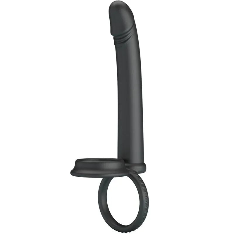 PRETTY LOVE - MOSES ANILLO DOBLE PENE PARA DONLE PENETACIÓN NEGRO - Nuvica