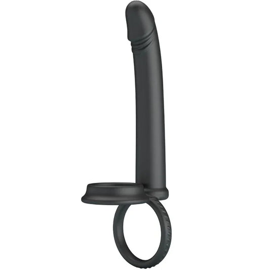 PRETTY LOVE - MOSES ANILLO DOBLE PENE PARA DONLE PENETACIÓN NEGRO - Nuvica