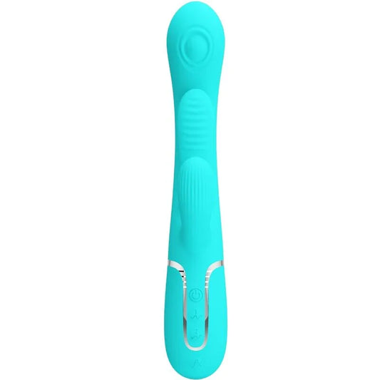 PRETTY LOVE - SHANIA TRIPLE VIBRADOR RABBIT MULTIFUNCIÓN 3 EN 1 - Nuvica