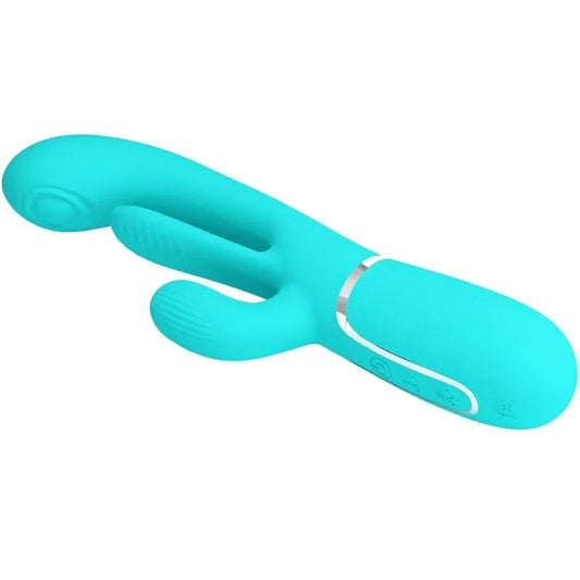 PRETTY LOVE - SHANIA TRIPLE VIBRADOR RABBIT MULTIFUNCIÓN 3 EN 1 - Nuvica