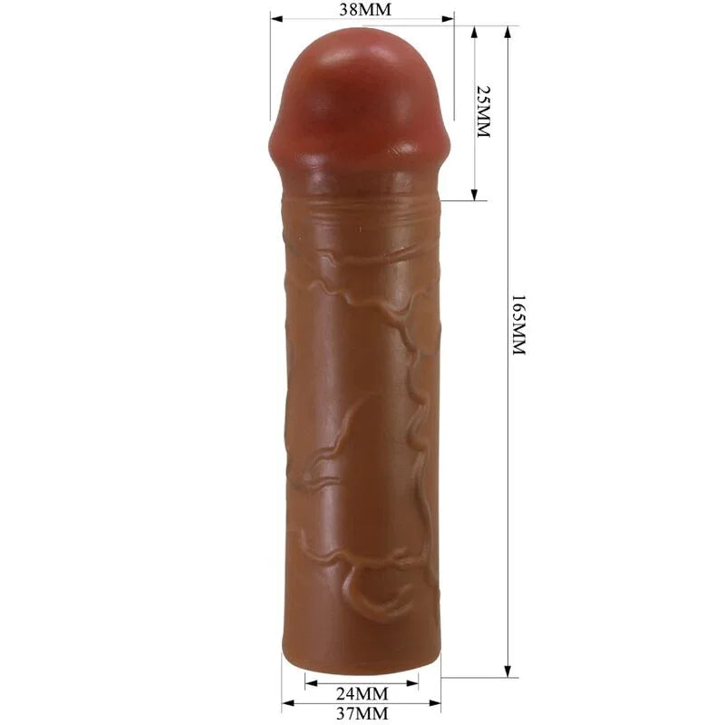 PRETTY LOVE - NILE FUNDA PARA PENE CON EXTENSIÓN DE 2.5 CM MULATO - Nuvica