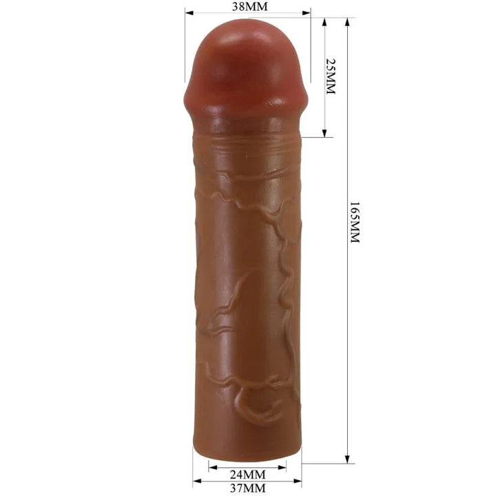 PRETTY LOVE - NILE FUNDA PARA PENE CON EXTENSIÓN DE 2.5 CM MULATO - Nuvica