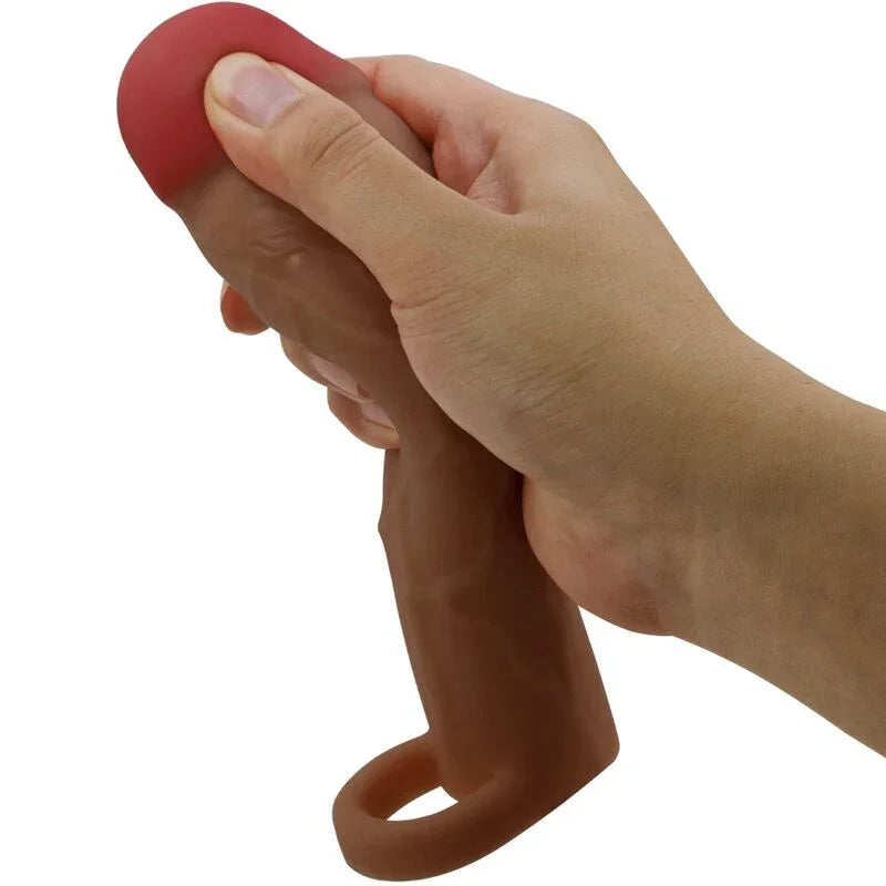 PRETTY LOVE - HANI FUNDA PARA PENE CON EXTENSIÓN DE 5 CM MULATO - Nuvica