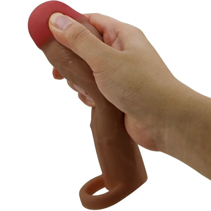 PRETTY LOVE - HANI FUNDA PARA PENE CON EXTENSIÓN DE 5 CM MULATO - Nuvica