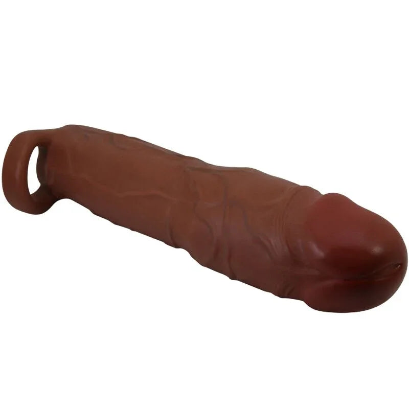 PRETTY LOVE - GERD FUNDA PARA PENE CON EXTENSIÓN DE 7.6 CM MULATO - Nuvica