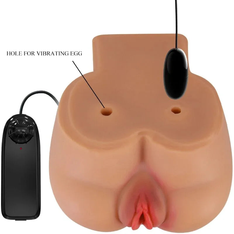 CRAZY BULL - KYLIE TRASERO VIBRADOR CON VAGINA Y ANO REALÍSTICO NATURAL CONTROL REMOTO - Nuvica