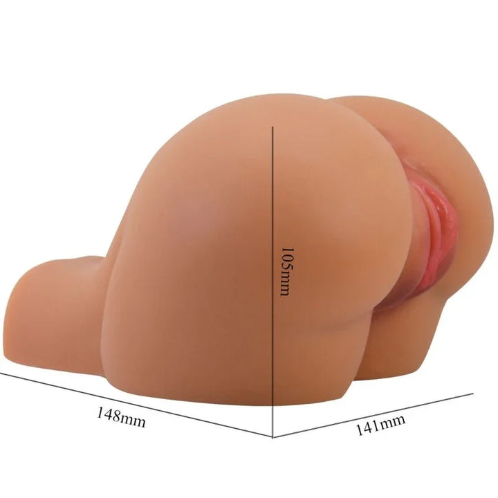 CRAZY BULL - KYLIE TRASERO VIBRADOR CON VAGINA Y ANO REALÍSTICO NATURAL CONTROL REMOTO - Nuvica