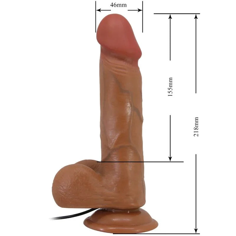 BAILE - BAHAMUT VIBRADOR REALÍSTICO 21.8 CM NATURAL CONTROL REMOTO - Nuvica