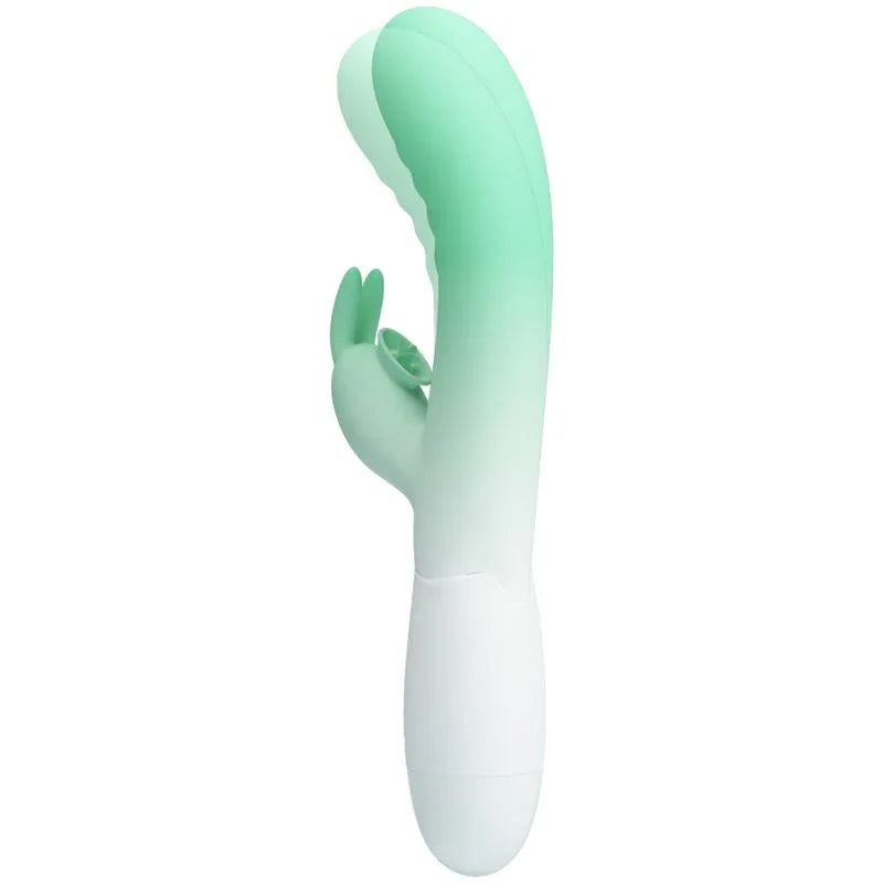 PRETTY LOVE - CERBERUS VIBRADOR RABBIT 3O VIBRACIONES VERDE - Nuvica