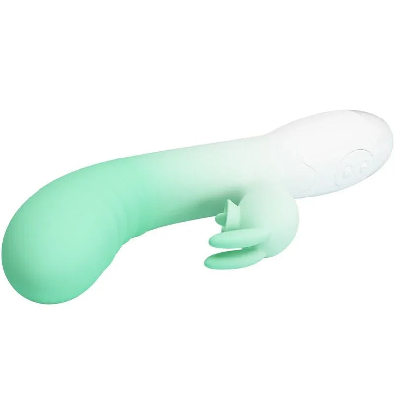 PRETTY LOVE - CERBERUS VIBRADOR RABBIT 3O VIBRACIONES VERDE - Nuvica