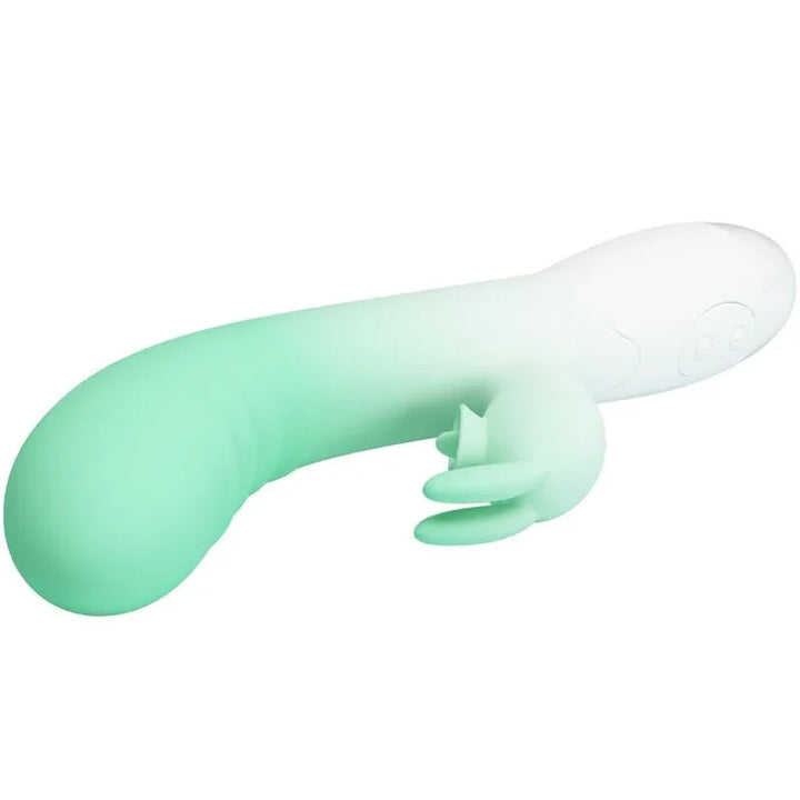 PRETTY LOVE - CERBERUS VIBRADOR RABBIT 3O VIBRACIONES VERDE - Nuvica