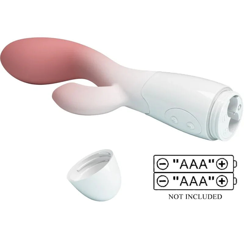 PRETTY LOVE - BRIGHTY VIBRADOR PUNTO G + ESTIMULADOR CLÍTORIS 30 VIBRACIONES ROSA - Nuvica