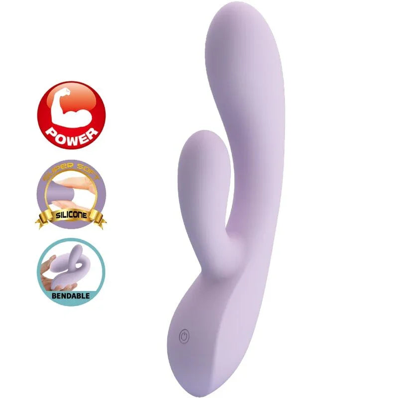 PRETTY LOVE - ROSOLYN VIBRADOR RABBIT 10 VIBRACIONES MORADO - Nuvica
