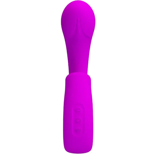 PRETTY LOVE - SIBEL VIBRADOR PUNTO G + ESTIMULADOR CLÍTORIS 10 VIBRACIONES MORADO - Nuvica