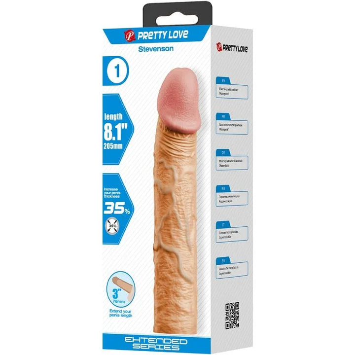PRETTY LOVE - STEVENSON FUNDA PENE CON EXTENSIÓN DE 7.6 CM NATURAL - Nuvica