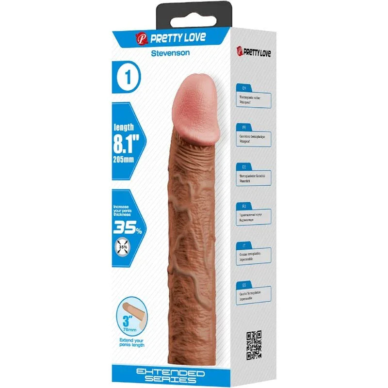 PRETTY LOVE - STEVENSON FUNDA PENE CON EXTENSIÓN DE 7.6 CM MULATO - Nuvica