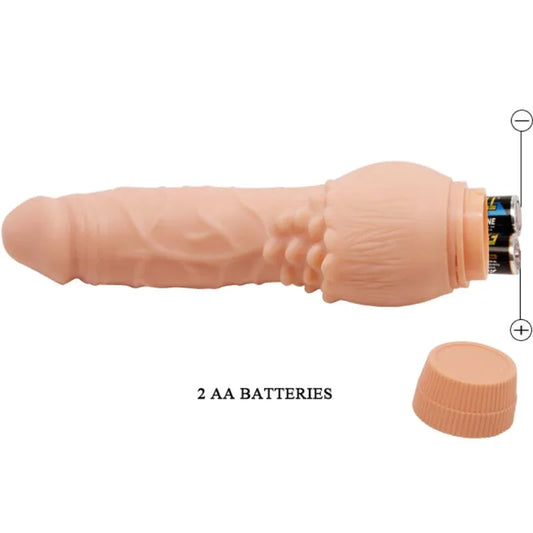 BAILE - BARBARA VIBRADOR REALÍSTICO 19.5 CM NATURAL - Nuvica