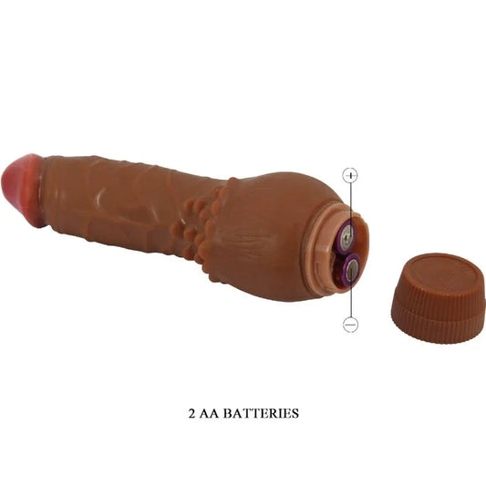 BAILE - BARBARA VIBRADOR REALÍSTICO 19.5 CM MULATO - Nuvica